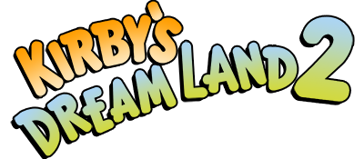 Kirby's Dream Land 2 logo for GameBoy